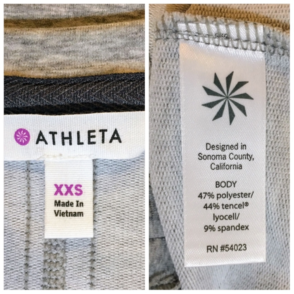 Athleta Crew Neck Pacer Heather Gray Dress Sz XXS - Picture 7 of 8